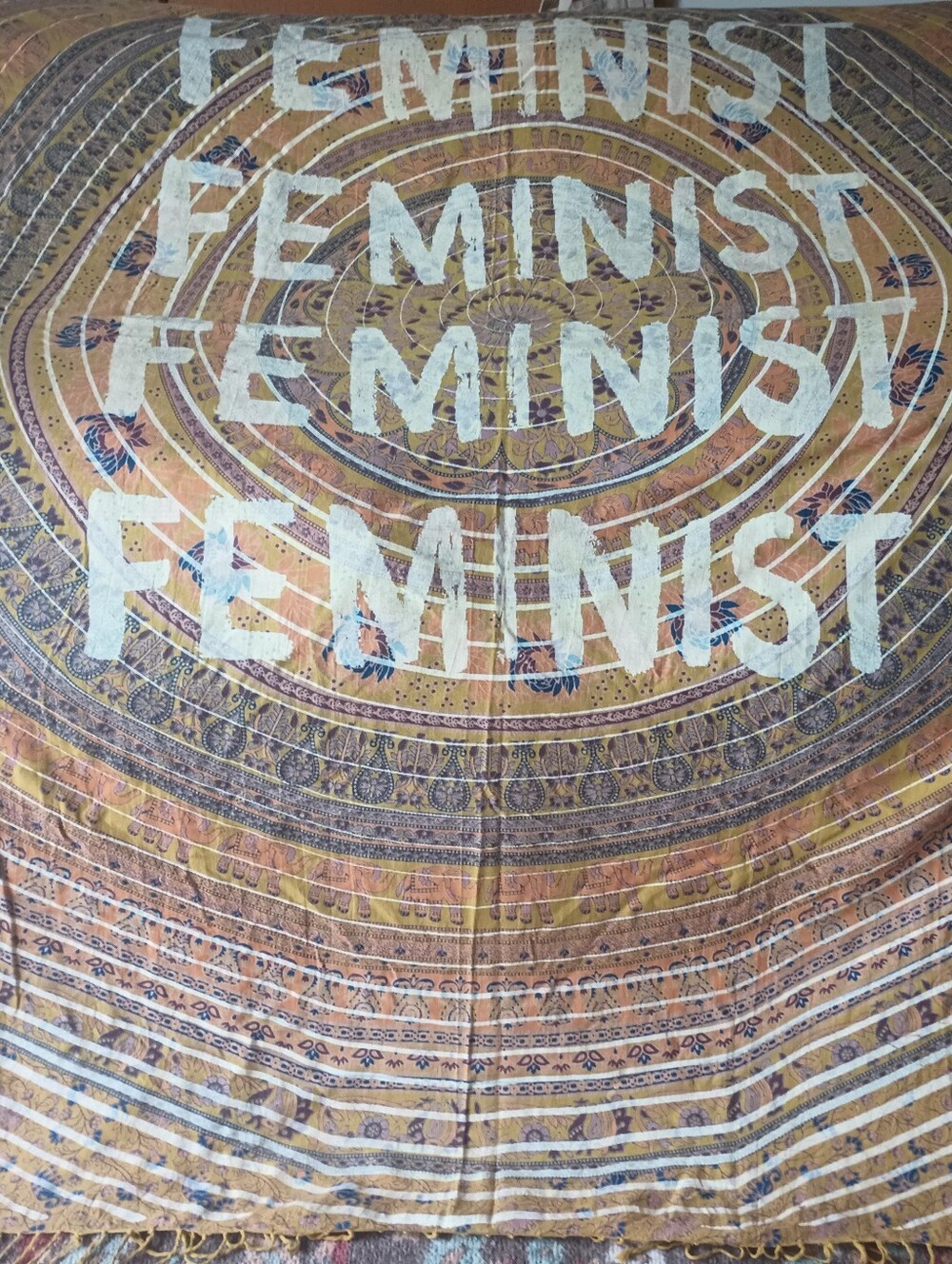 FEMINIST Urban Outfitters Mandala Wall Tapestry 100% Cotton Discontinued